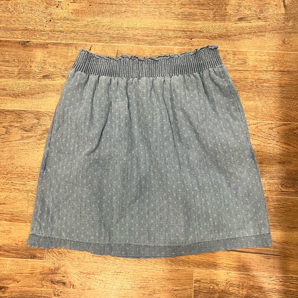 JCREW - CHAMBRAY SKIRT - SIZE 0